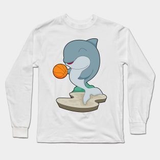 Dolphin Basketball player Basketball Long Sleeve T-Shirt